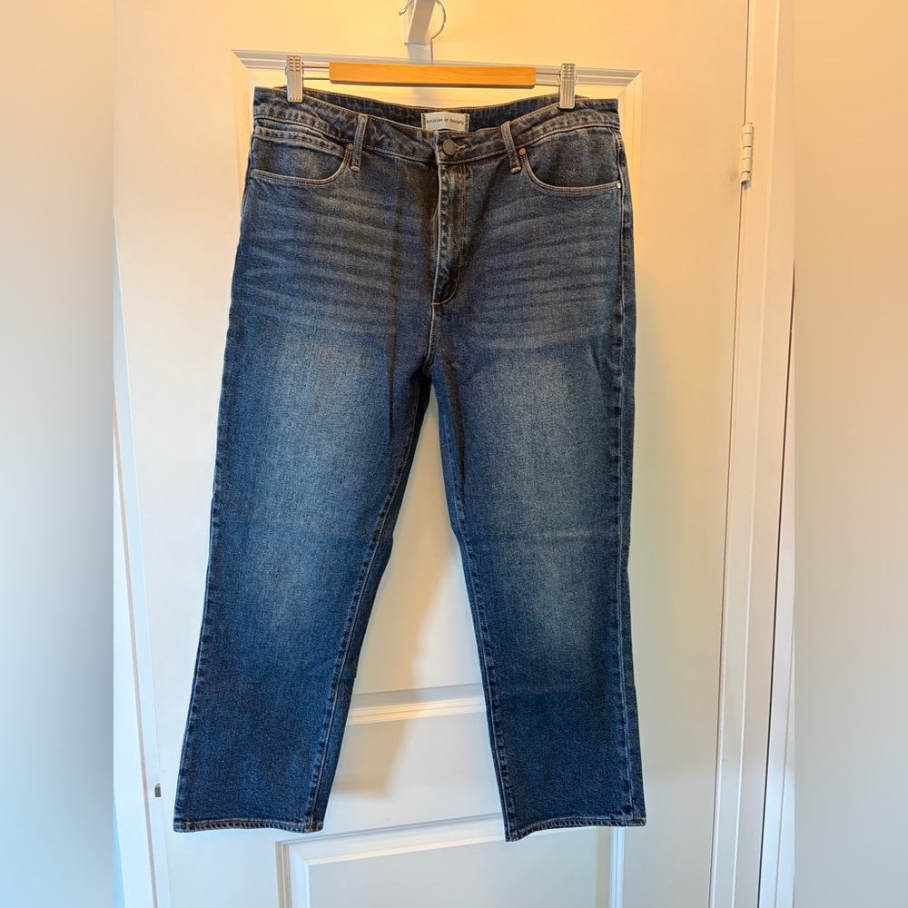Articles Of Society Women’s Cropped Ankle Jeans — Medium Blue Wash